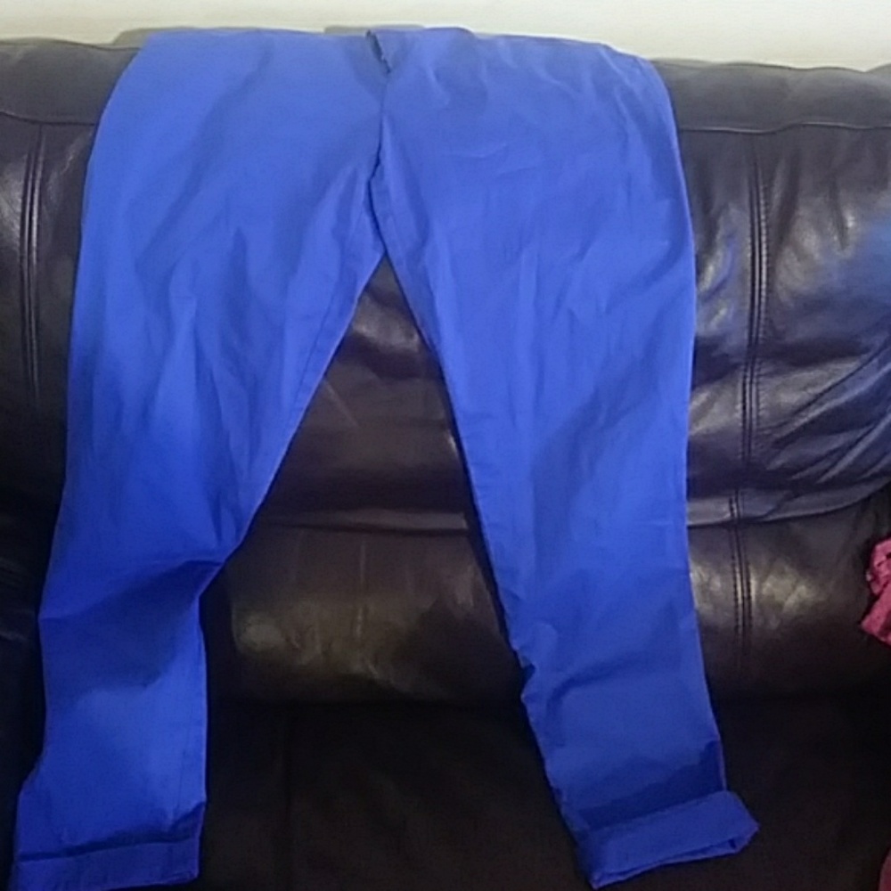 Blue khakis by gap